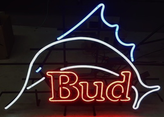 Bud Dry Marlin Neon Sign